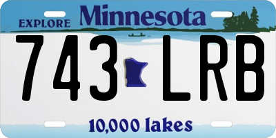 MN license plate 743LRB