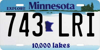 MN license plate 743LRI