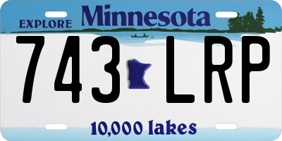 MN license plate 743LRP