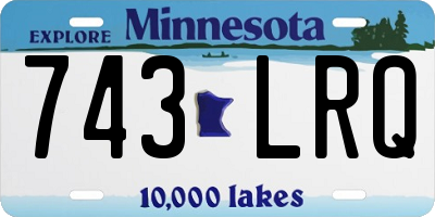 MN license plate 743LRQ
