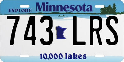 MN license plate 743LRS