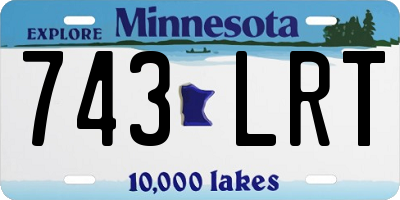 MN license plate 743LRT