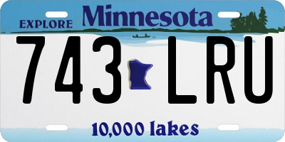 MN license plate 743LRU