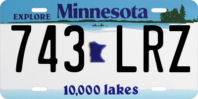 MN license plate 743LRZ