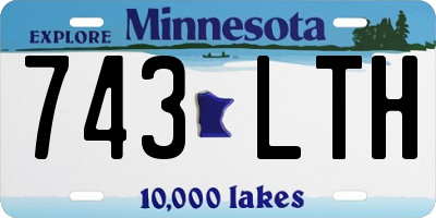 MN license plate 743LTH
