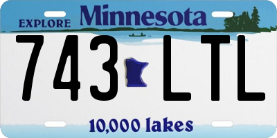 MN license plate 743LTL