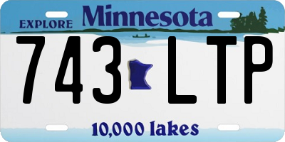 MN license plate 743LTP