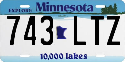 MN license plate 743LTZ