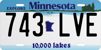MN license plate 743LVE