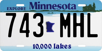 MN license plate 743MHL