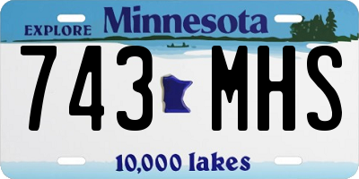 MN license plate 743MHS