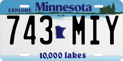 MN license plate 743MIY