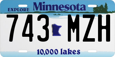 MN license plate 743MZH