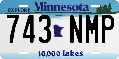 MN license plate 743NMP