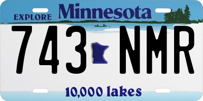 MN license plate 743NMR