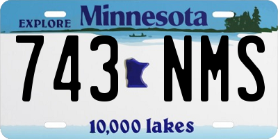 MN license plate 743NMS