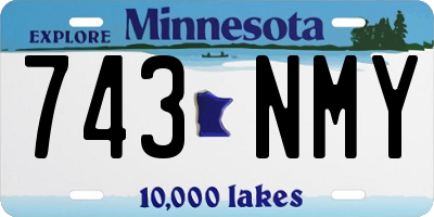 MN license plate 743NMY