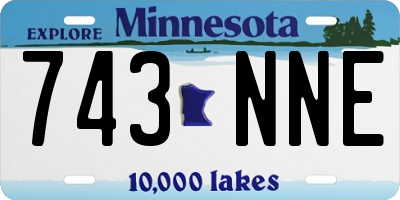 MN license plate 743NNE