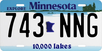 MN license plate 743NNG