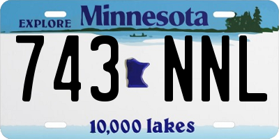 MN license plate 743NNL