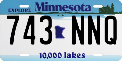MN license plate 743NNQ