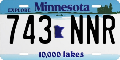 MN license plate 743NNR
