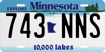 MN license plate 743NNS