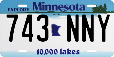 MN license plate 743NNY