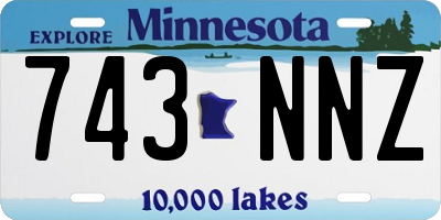 MN license plate 743NNZ