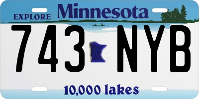 MN license plate 743NYB