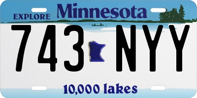 MN license plate 743NYY
