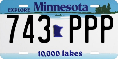 MN license plate 743PPP