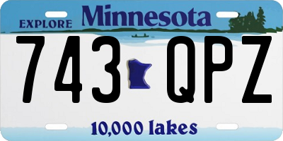 MN license plate 743QPZ
