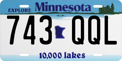 MN license plate 743QQL