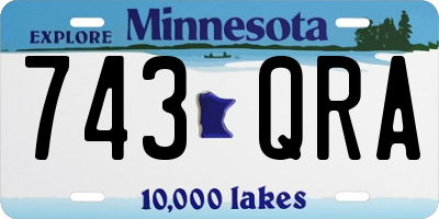 MN license plate 743QRA