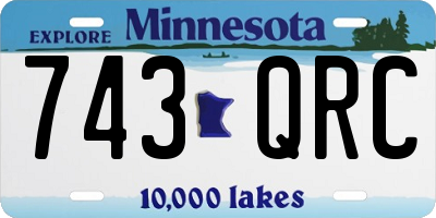 MN license plate 743QRC