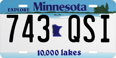 MN license plate 743QSI