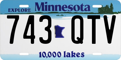 MN license plate 743QTV