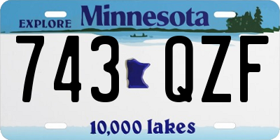 MN license plate 743QZF