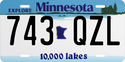 MN license plate 743QZL