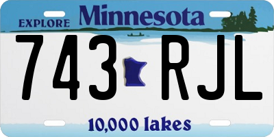 MN license plate 743RJL