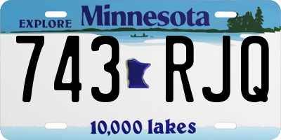 MN license plate 743RJQ