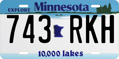 MN license plate 743RKH