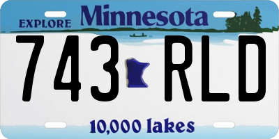 MN license plate 743RLD
