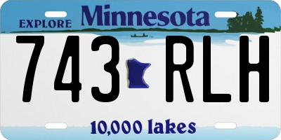 MN license plate 743RLH