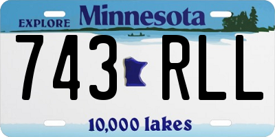 MN license plate 743RLL