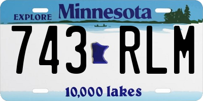 MN license plate 743RLM