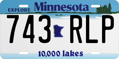 MN license plate 743RLP
