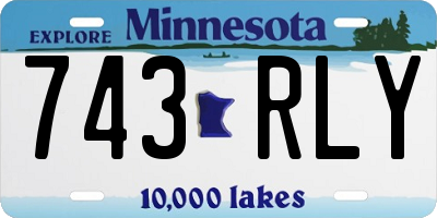 MN license plate 743RLY