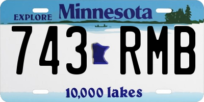 MN license plate 743RMB